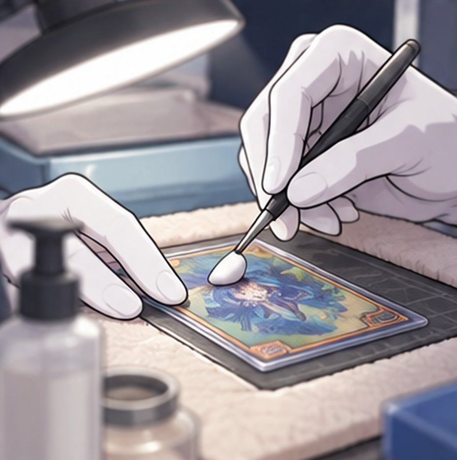 Illustration: Restaurierung mit feinem Werkzeug